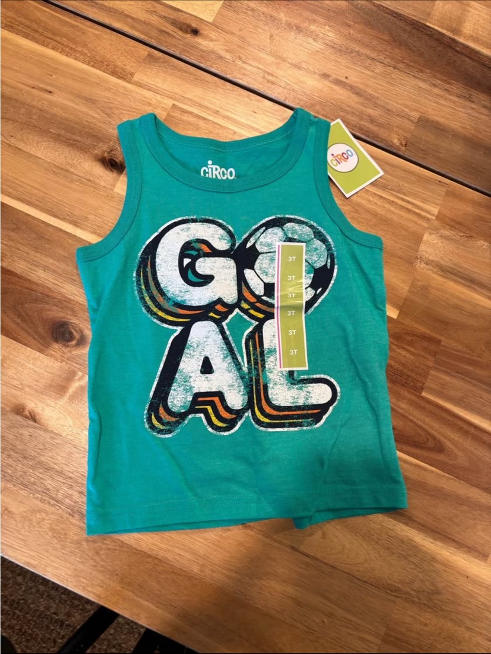 3T boys soccer tank top
